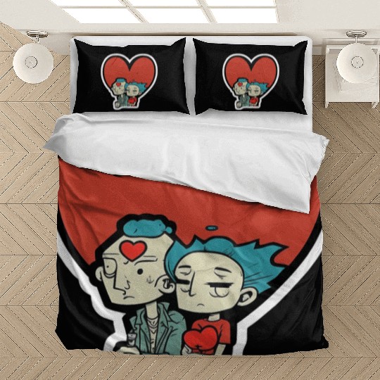 Old Couple In Valentine’s Day Bedding Sets