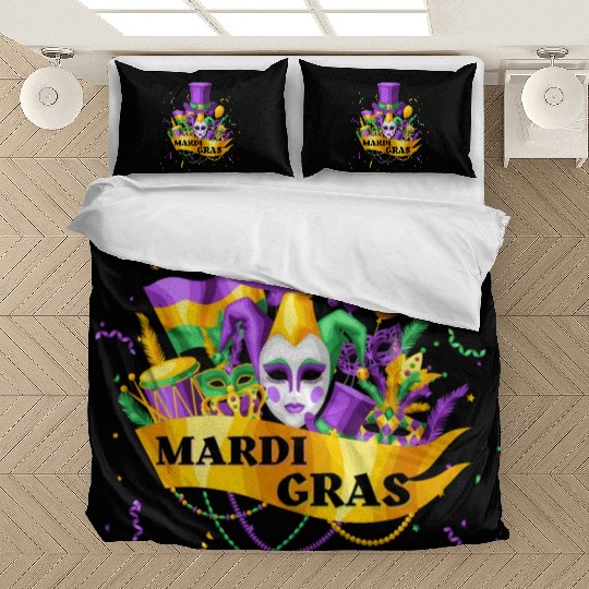 Happy Mardi Gras 2023 Funny Mardi Gras Bedding Sets