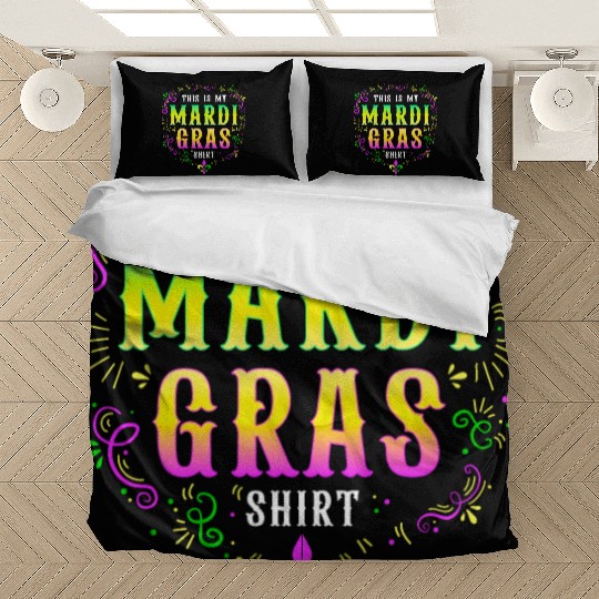 Mardi Gras Funny Party Costume 2023 This is my Bedding Sets