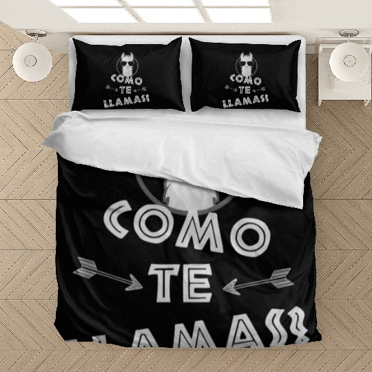 Como Te Llamas Funny Spanish Teacher Bedding Sets