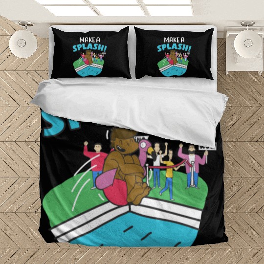 Make A Splash Pool Dive Swimming Sports Swimmer Bedding Sets