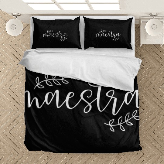 Cute Maestra Spanish Teacher Bedding Sets