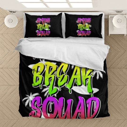 Spring Break Squad Summer Vacation Spring Break Bedding Sets
