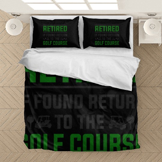 Golf Retirement Funny Golfing Retirement Bedding Sets