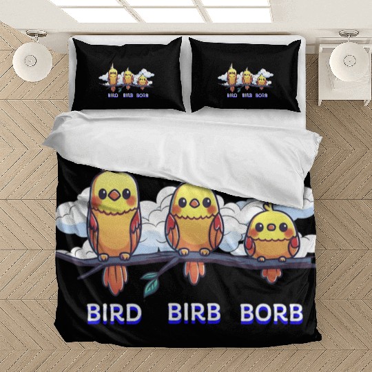 Bird Birb Borb Funny Birdwatching Cute Birds Lover Bedding Sets
