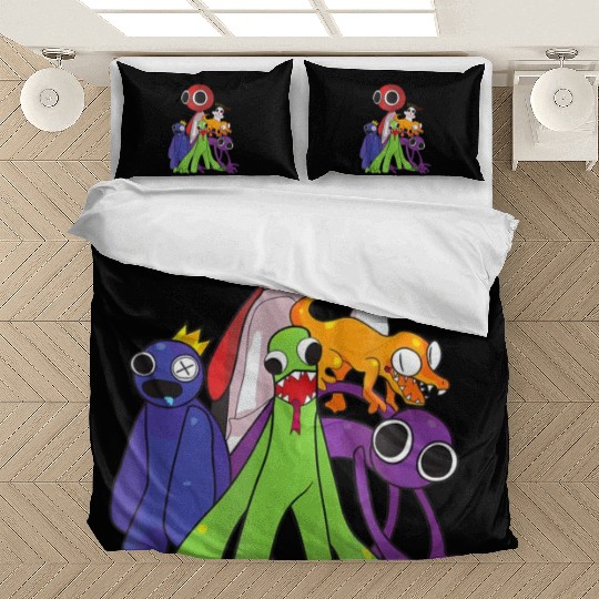 Rainbow Friends blue red orange green Bedding Sets