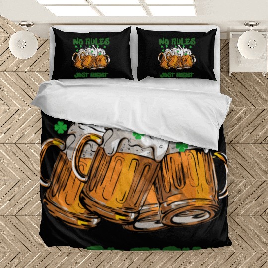 st paddy funny day, green beer Irish day Bedding Sets
