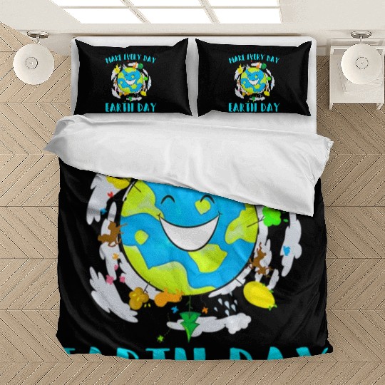 Make Every Day Earth Day Cute Planet Save Environm Bedding Sets