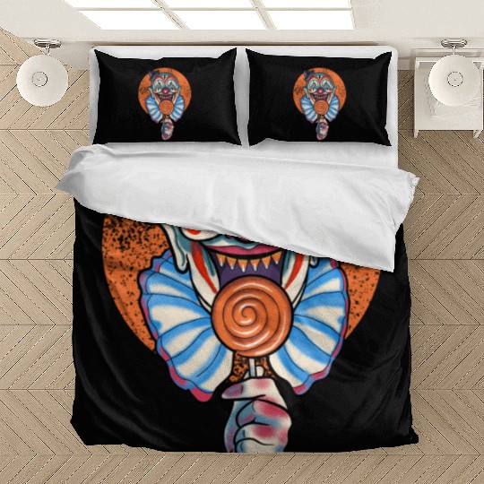 Horror Candy Corn Clown Bedding Sets