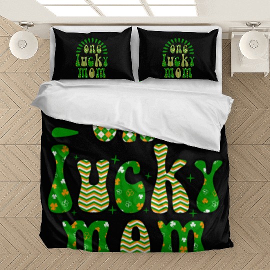 One luckyPatricks Day Sublimation Bedding Sets