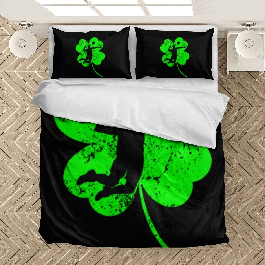 Volleyball St. Patrick's day shamrock Bedding Sets