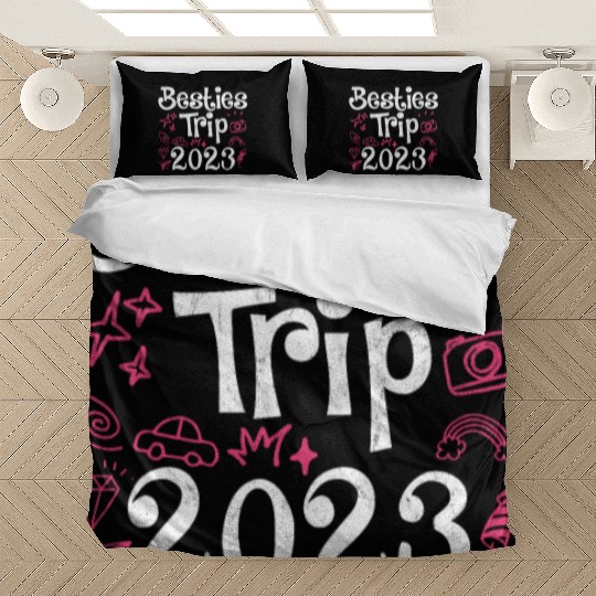 Besties Trip 2023 Summer Vacation Spring Break Bedding Sets