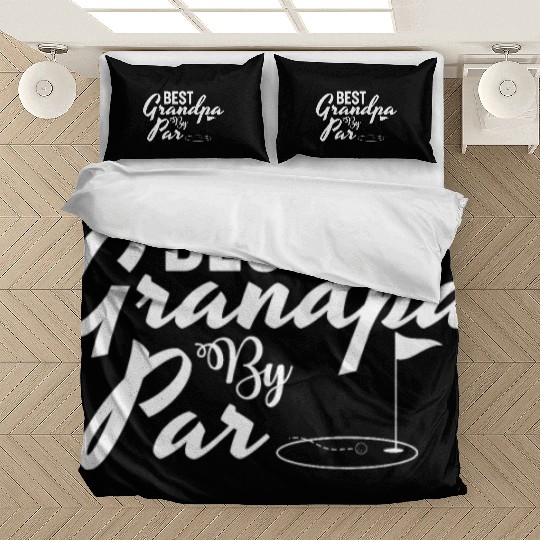 Best Grandpa By Par Father's Day Golf Grandad Golf Bedding Sets