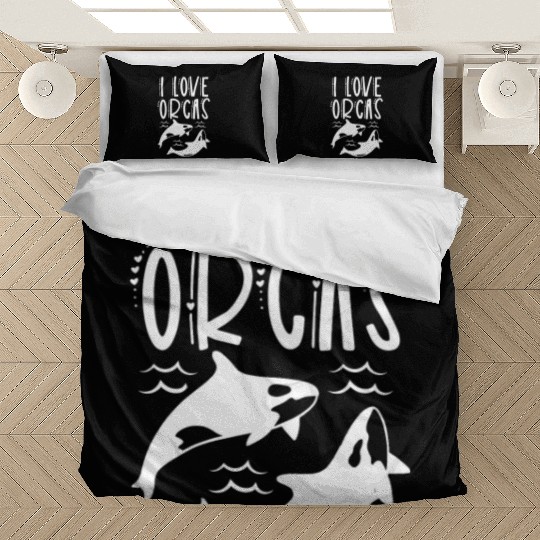 I Love Orcas Sea Orca Protect Whale Bedding Sets