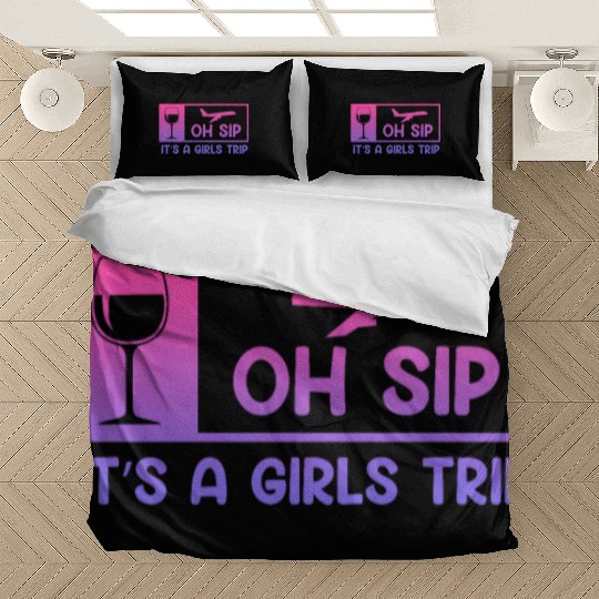 It's a Girls Trip Girls Vacation Spring Break Bedding Sets
