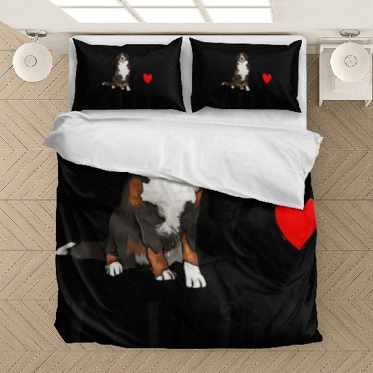 I Found My Valentine Day Bernese Mountain Dog Dog Bedding Sets