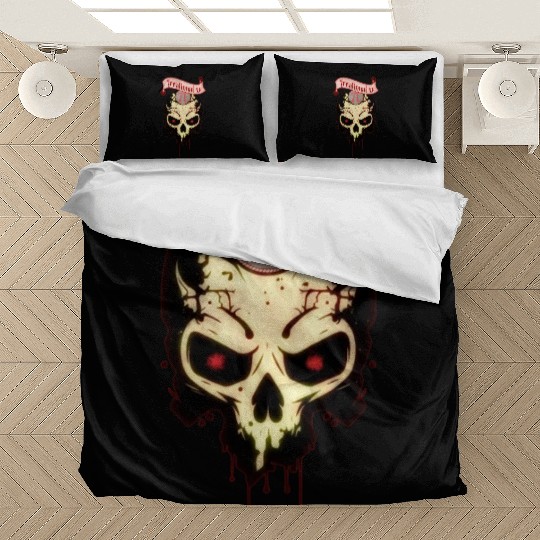 PI Day Irrational Skull Design Strawberry Edition Bedding Sets