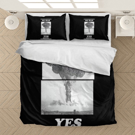 No war yes broccoli Bedding Sets