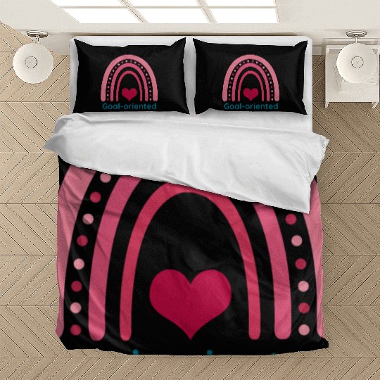 Goal oriented Viva Magenta Boho Rainbow Bedding Sets