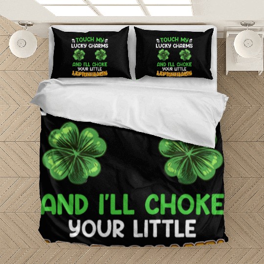 Funny St. Patrick's Day saying Lucky Charms Bedding Sets