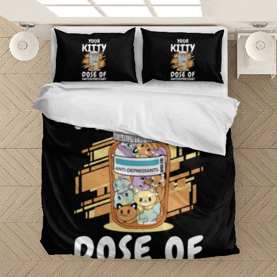 Antidepressant Kitten Medicine Cat Owner Bedding Sets