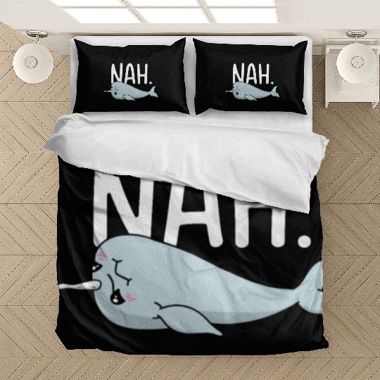 Procrastinating Narwhal Lover Aquatic Animals Bedding Sets