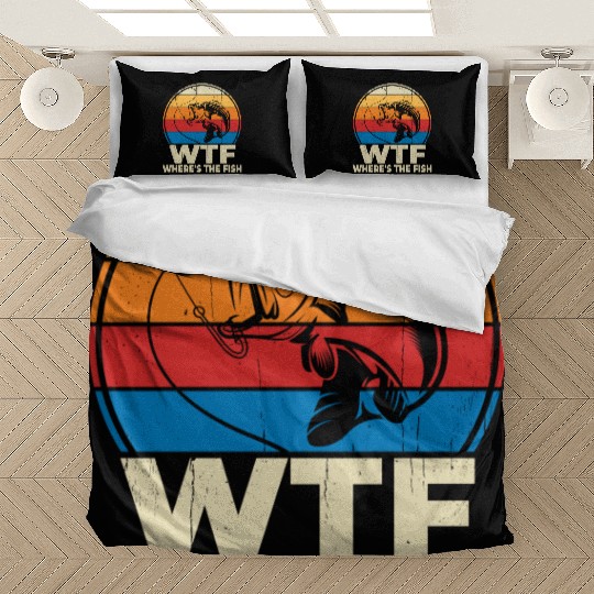 WTF wheres the fish Bedding Sets