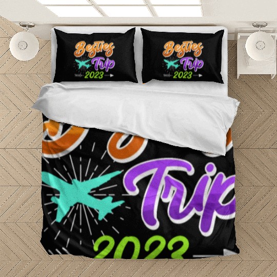 Besties Trip 2023 Vacation Friends Spring Break Bedding Sets