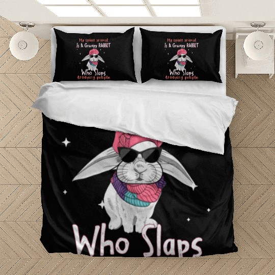 My Spirit animal Is A Grumpy Rabbit Bedding Sets