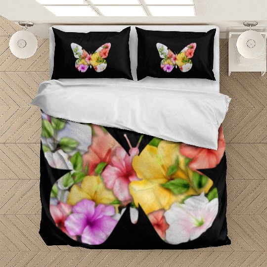 Coconut Girl Aesthetic Butterfly Hibiscus Bedding Sets