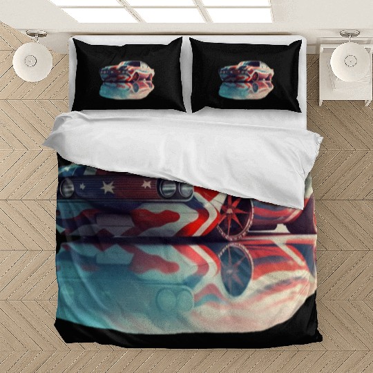 American pride and raw horsepower Bedding Sets