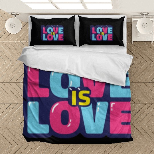 Love is love retro Bedding Sets