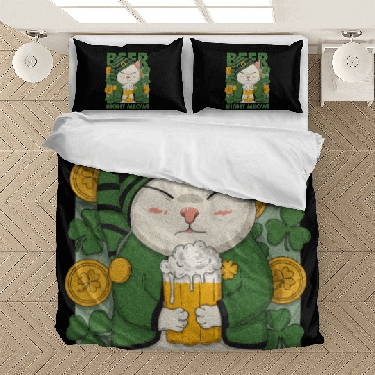 Beer Right Meow Bedding Sets