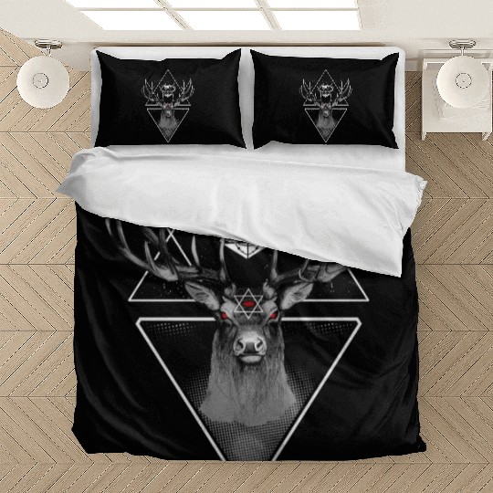 Witch Eye Evil Deer Pentagram Satanic Witchcraft Bedding Sets