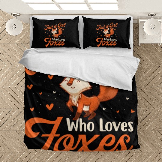 Just A Girl Who Loves Foxes - Fox Lover Zookeeper Bedding Sets