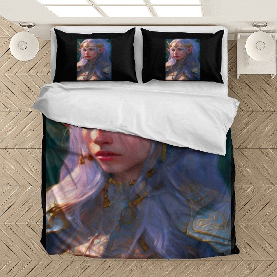 Fairy elf woman fantasy mysticism magic mythical m Bedding Sets