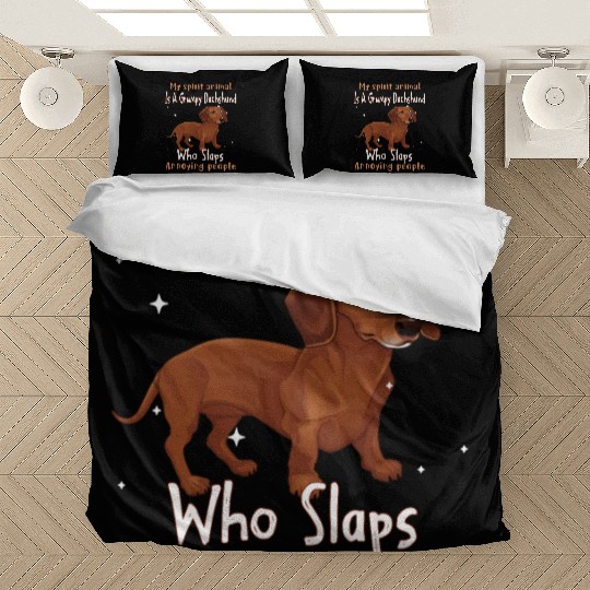 My Spirit animal Is A Grumpy Dachshund Bedding Sets