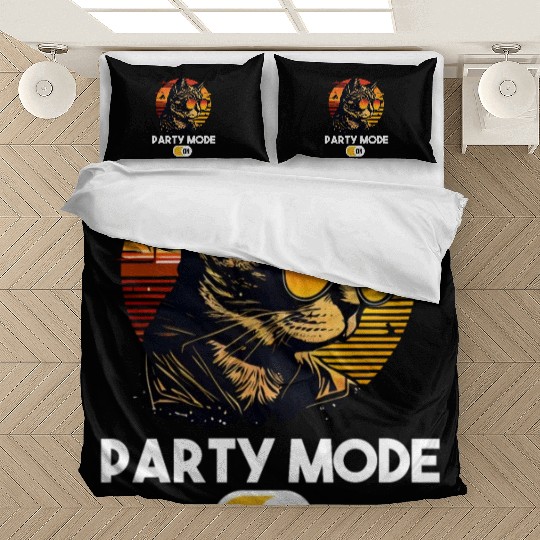 Retro Cat Vintage Sunset 80s 90s Sunglasses Bedding Sets