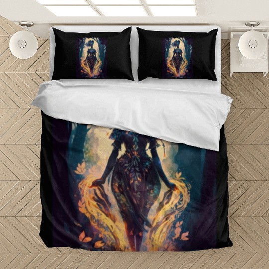 Black Nature Goddess - African American, Woodland Bedding Sets