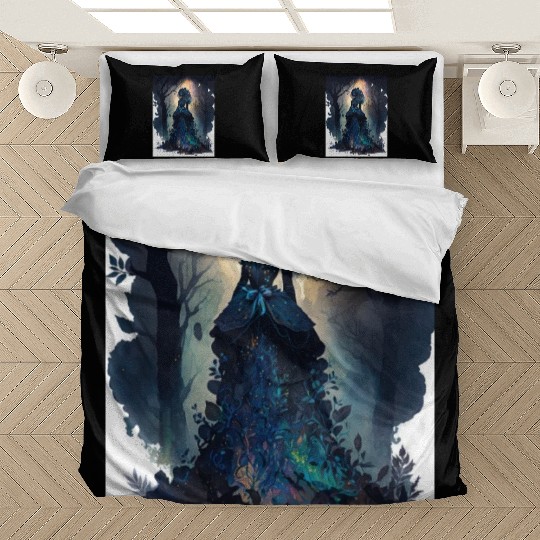 Black Nature Goddess - African American, Woodland Bedding Sets