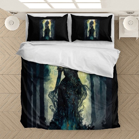 Black Nature Goddess - African American, Woodland Bedding Sets