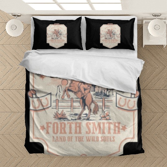 forth smith arkansas wild west town Bedding Sets