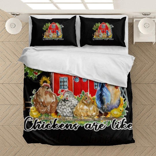 Funny Quotes Chicken Sublimation Bedding Sets