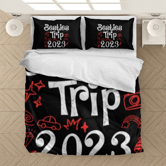 Besties Trip 2023 Summer Vacation Spring Break Bedding Sets