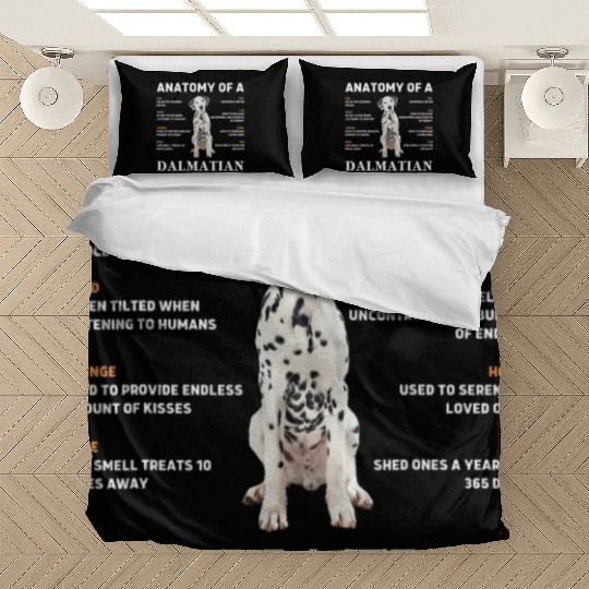 Anatomy of a Dalmatian funny Dog Pet lover T Shi Bedding Sets