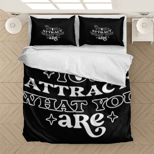 Law of Attraction Typography Manifest Quote Bedding Sets