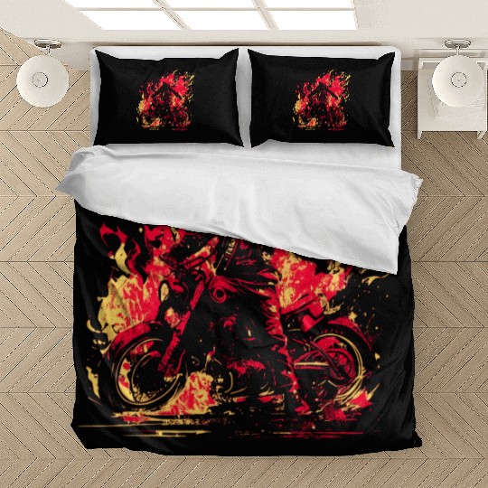 Motorcycle Passion gazoline In The Veins Bedding Sets