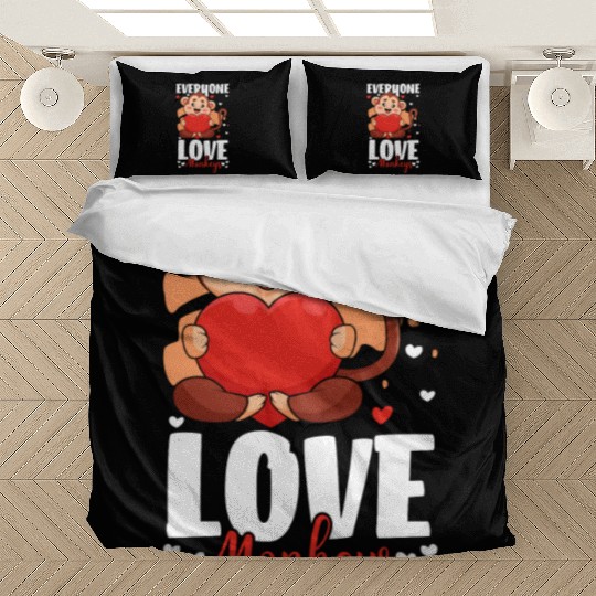 Banana Chimpanzee Funny Hairy Bedding Sets