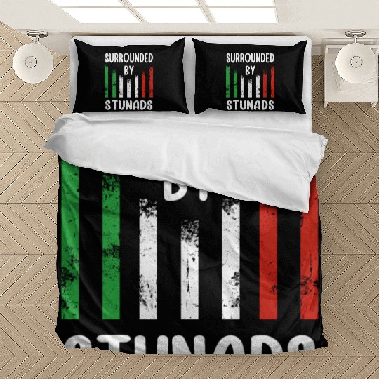 Surrounded By Stunads Italian Pride Italy Flag Bedding Sets