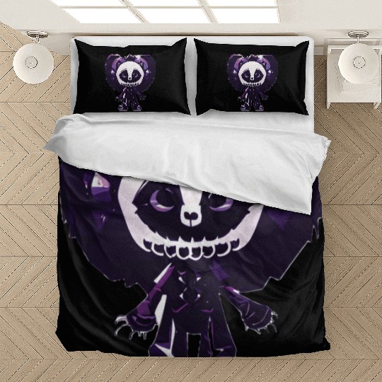 Glam goth teddy skeleton gothic Bedding Sets